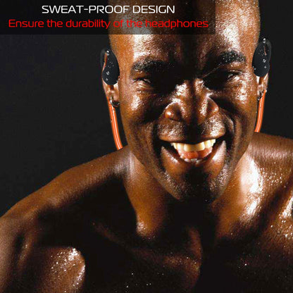 1Pc Wireless Sports Headsets Wireless V4.1 Neckband Earphones HD Stereo Sweat-proof Headphones Earbuds With  LED Light Mic 8Hrs Work Running